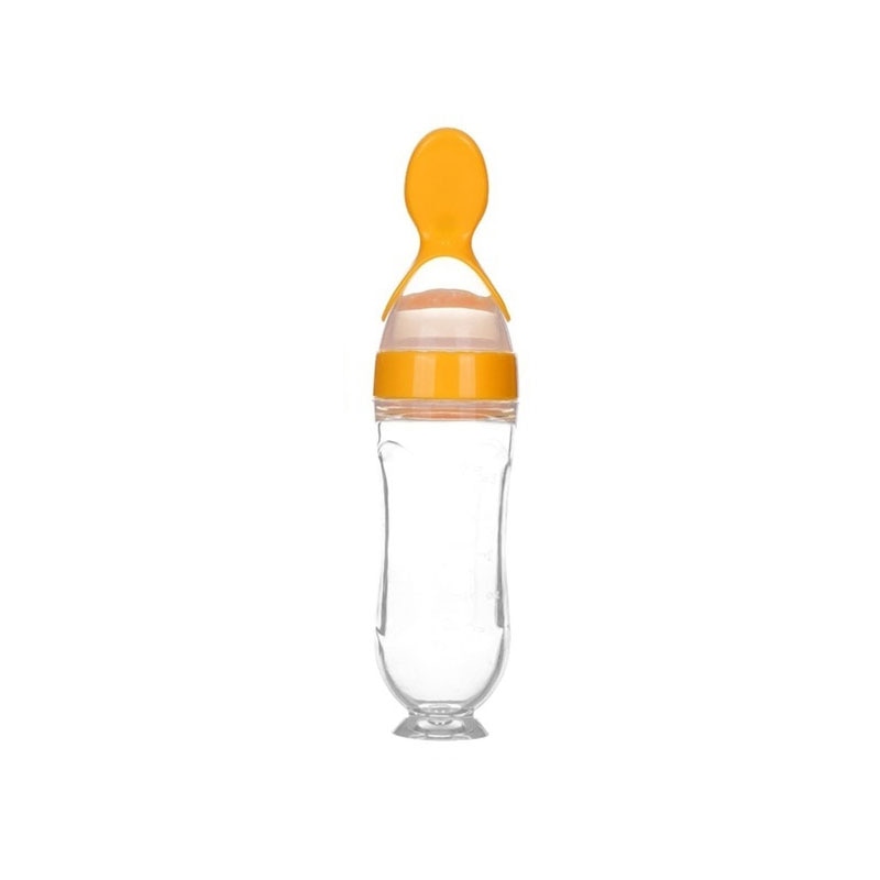 Colher Mamadeira de Silicone Para Bebês