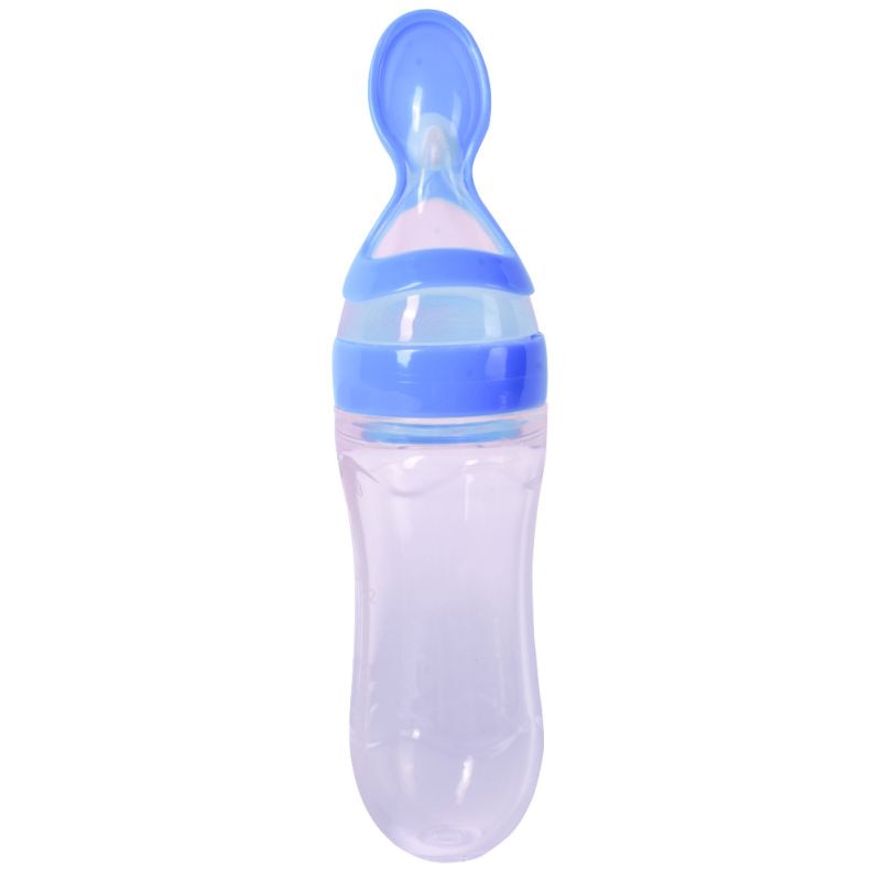 Colher Mamadeira de Silicone Para Bebês