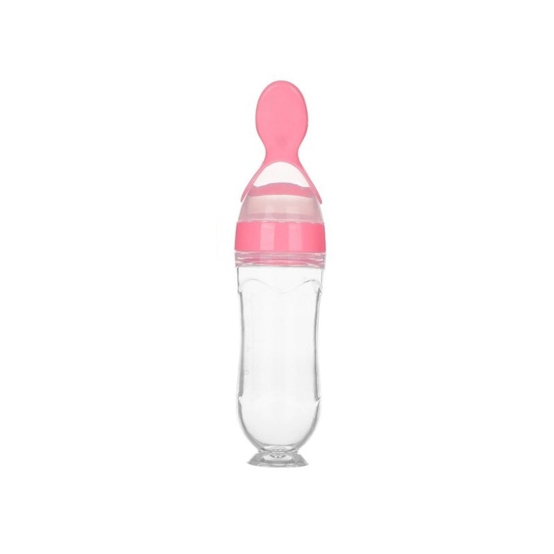 Colher Mamadeira de Silicone Para Bebês